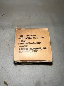 Bell Helicopters 205-060-876-1, alt #56E589 Seat Belt NEW in Box